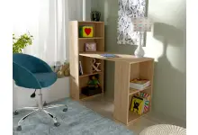 WHITBY biurko z półkami dąb olejowany